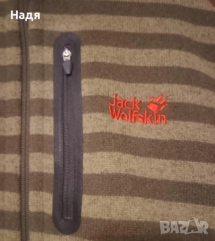 Оригинално Мъжки дебел полар Jack Wolfskin Fleece Nanuk 200, снимка 3 - Якета - 52677782