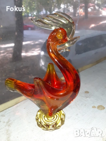 Страшно красив петел Мурано, снимка 2 - Антикварни и старинни предмети - 53456951