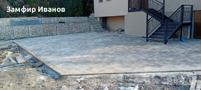 Полагане на Паваж и бордюри