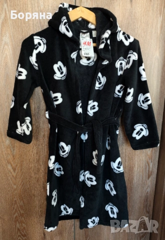 Детско халатче Disney H&M мики маус , снимка 6 - Хавлии и халати - 53916965