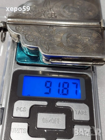 Сребърна икона триптих със седеф/сребро 84 Русия, снимка 12 - Икони - 52583957