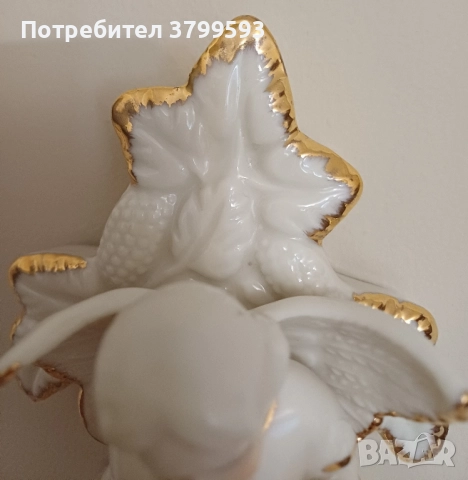 Античен порцеланов съд за светена вода, снимка 4 - Антикварни и старинни предмети - 52500276