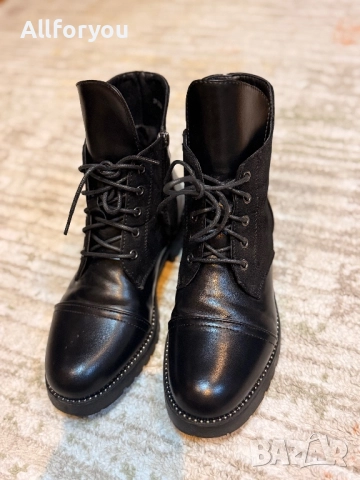 Нови! Кожени боти размер 38 , снимка 5 - Дамски боти - 52665834