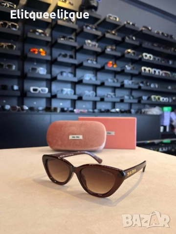 очила с черен обикновен калъф и Ув защита miu miu, снимка 17 - Слънчеви и диоптрични очила - 52185477