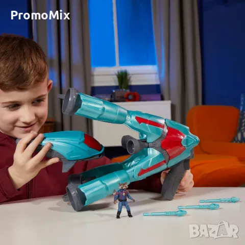 Галактически кораб Пазители на Галактиката 3 Hasbro ‎F6588 Marvel с бластер фигурка Ракета, снимка 3 - Други - 48280841