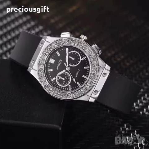 Дамски часовник, наличен в бяло и черно, снимка 2 - Дамски - 51141498