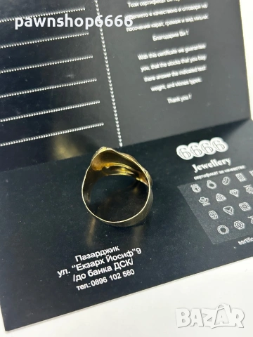 Златен пръстен 14К - 2,38 гр, снимка 5 - Пръстени - 53797368