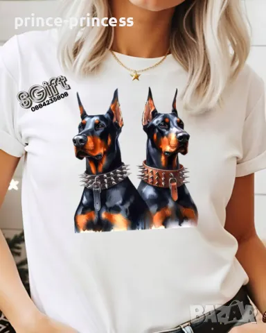 НА ЕДРО Дамска тениска Доберман, снимка 1