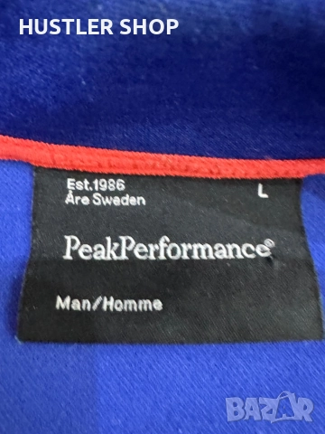 Мъжко термо PEAK PERFORMANCE RIDER MID ZIP JACKET. Размер L, снимка 7 - Спортни дрехи, екипи - 52855474