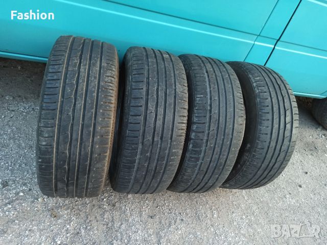 4 броя летни гуми KUMHO 5.5-6мм грайфер 205/50R17 DOT-4113, снимка 2 - Гуми и джанти - 46367795