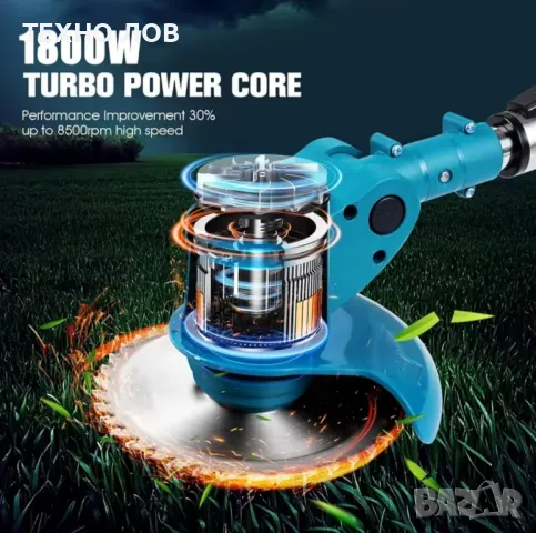 Акумулаторен тример за трева на колела , снимка 12 - Градинска техника - 46166086