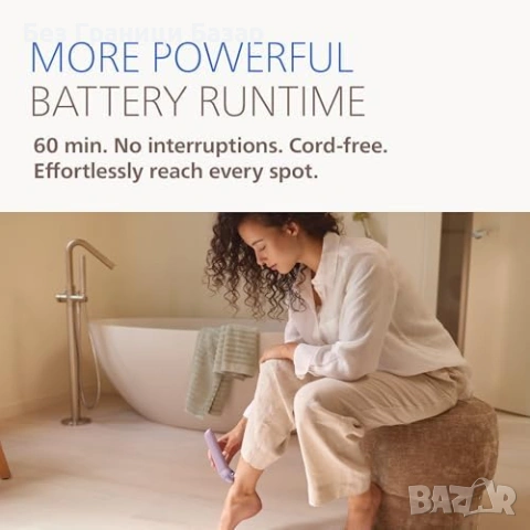 Нов BRE728/00 Philips Series 9000 безжичен епилатор мокро сухо 9 приставки педикюрна пила аксесоари, снимка 10 - Епилатори - 54046218