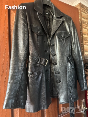 Кожено яке с колан