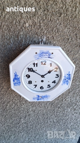 Немски стенен часовник - Junghans - 1970"г., снимка 4 - Антикварни и старинни предмети - 53706477