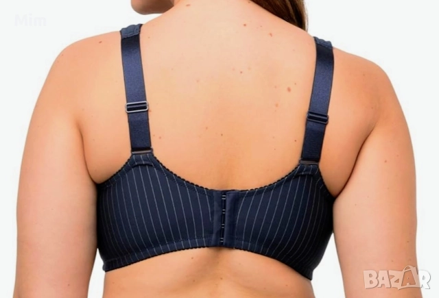 Ulla Popken 120 E Черен сутиен без банели за едра дама , снимка 3 - Бельо - 52745541