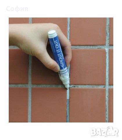 Избелващ маркер за фуги Grout pen, снимка 3 - Други - 46100143