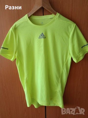 Жълта спортна тениска ADIDAS Climatlite (S)