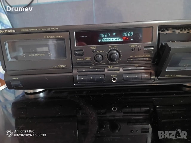 Продавам двукасетъчен дек TECHNICS RS TR474, снимка 10 - Декове - 53917956