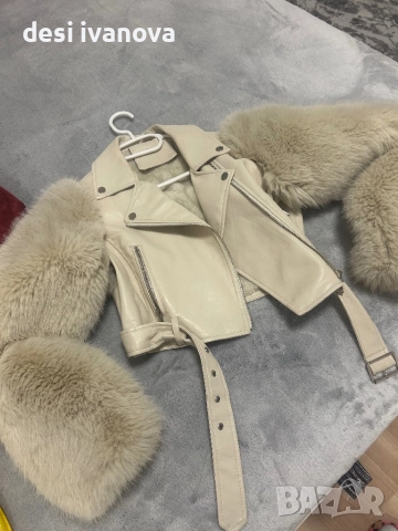 Кожено яке, снимка 2 - Якета - 52452398