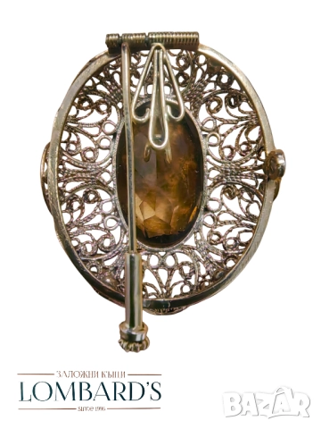 Златна Висулка/брошка 14к, снимка 2 - Колиета, медальони, синджири - 51997115