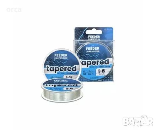 Шок лидер - повод Carp Zoom Feeder Competition Tapered Leader, снимка 1 - Такъми - 49450145