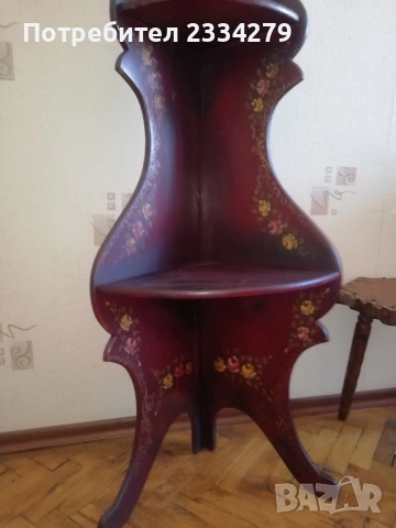 Винтидж дървено ведро, кашпа, чадърник, ръчна изработка-рисувано. , снимка 6 - Антикварни и старинни предмети - 53662795