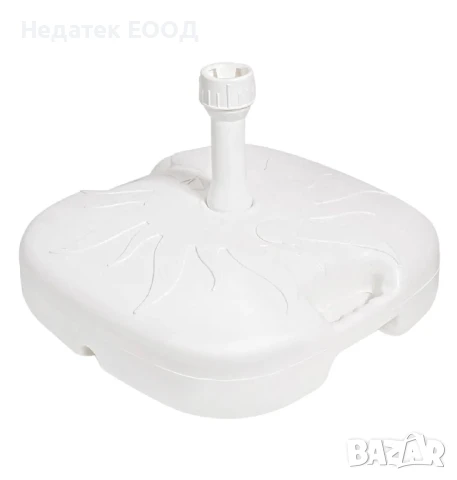 Пластмасова основа за чадър, Бял, Φ18-33, 42x42x9.5 см.