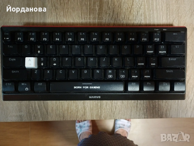 Компактна механична RGB клавиатура Marvo KG962 - 60% формат
