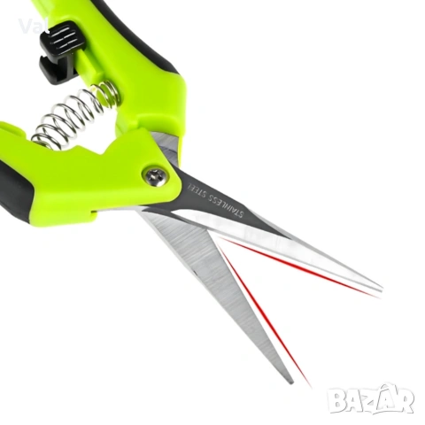 Градинска ножица с пружинен механизъм и ергономични дръжки - лека и удобна, снимка 4 - Градински инструменти - 53916283