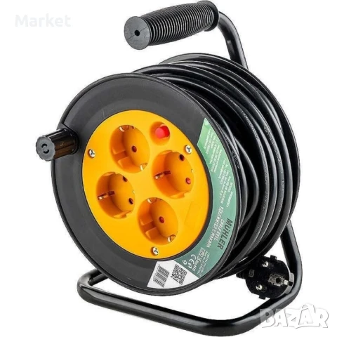 Удължител с макара, 4 гнезда, дължина 15м, снимка 7 - Други - 51254092