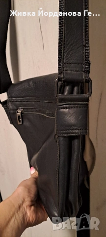 мъжка чанта - естествена кожа, снимка 6 - Портфейли, портмонета - 53541007