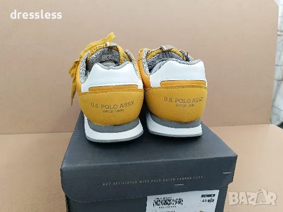 Обувки US POLO Nobil006 Sneakers Yellow M, снимка 3 - Маратонки - 48023646