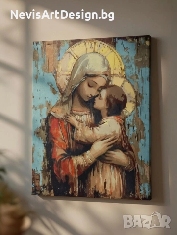 Ръчно рисувана икона на канава 