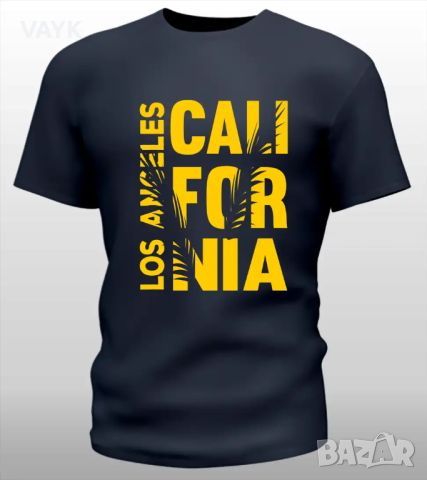Тениска с декоративен печат - Los Angeles California, снимка 4 - Тениски - 45098775
