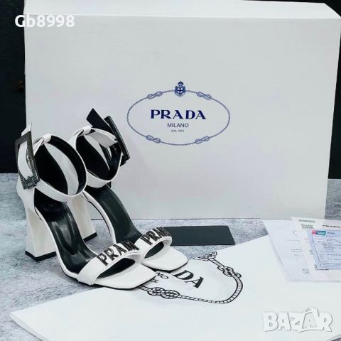 Сандали с ток Prada, снимка 2 - Сандали - 45981480