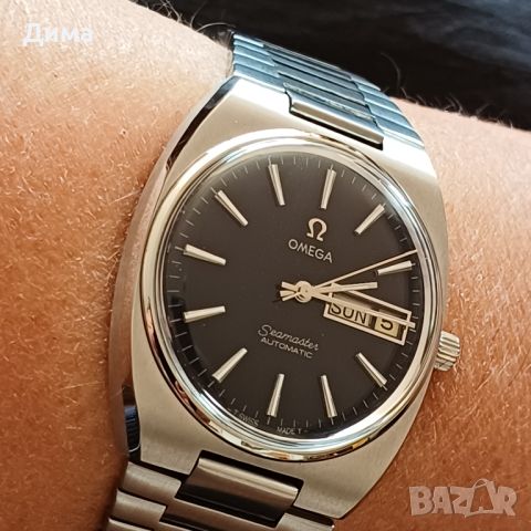 Omega Seamaster Automatic, Черен Циферблат, Ден и Дата, Кал.1020, снимка 7 - Мъжки - 46568898