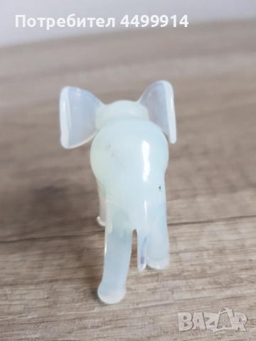 Стъклена фигура на слонче, снимка 3 - Колекции - 52882759