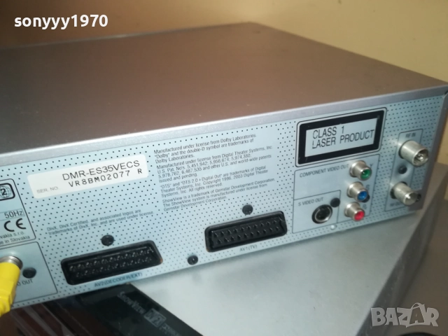 PANASONIC DMR=ES35V-VHS//DVD ВНОС SWISS 0909251447, снимка 14 - Плейъри, домашно кино, прожектори - 51653994