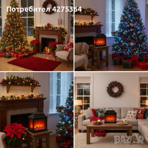 Декоративен LED фенер - камина, снимка 3 - Декорация за дома - 52261852