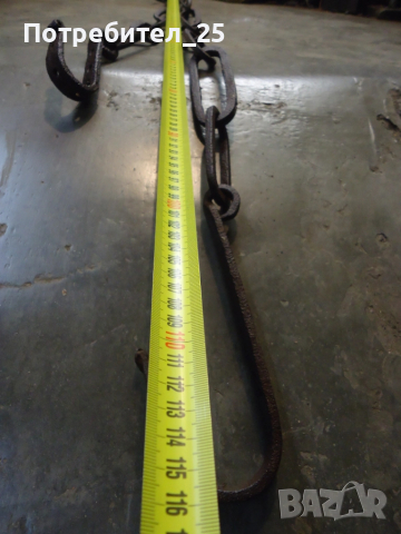 Кован синджир за огнище, снимка 6 - Други ценни предмети - 51449341