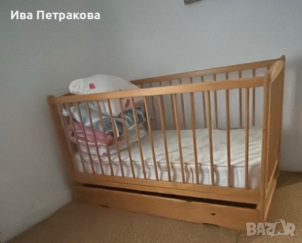 Дървена детска кошара