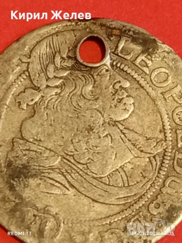 Сребърна монета 6 кройцера Леополд първи Австрия за КОЛЕКЦИЯ 53021, снимка 9 - Нумизматика и бонистика - 53097298