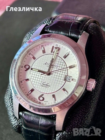 Оригинален швейцарски кварцов часовник Atlantic.