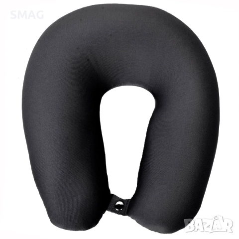 Възглавница за пътуване черна с полистиренови топчета 24x26 см_1104603