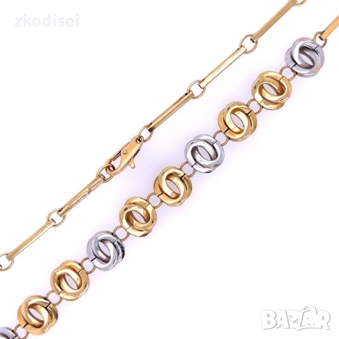 Златно колие 11,29гр. 45,0см. 18кр. проба:585 модел:36018-2, снимка 2 - Колиета, медальони, синджири - 53188528