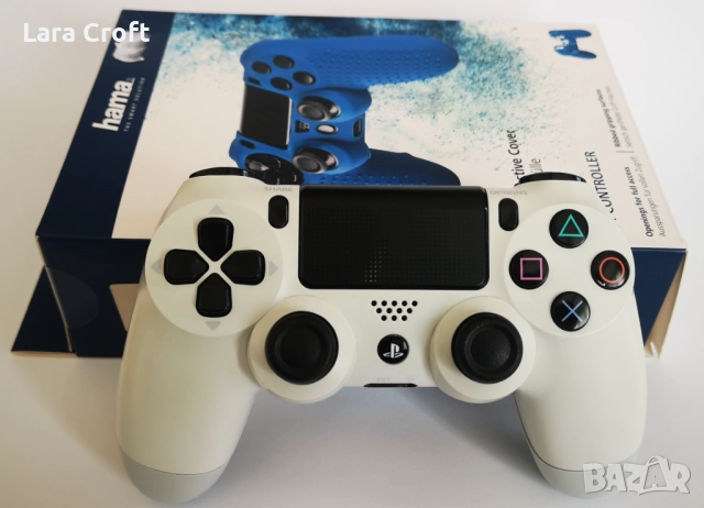 PS4 Dualshock 4 Оригинален контролер + протектор HAMA, снимка 3 - Аксесоари - 52797381