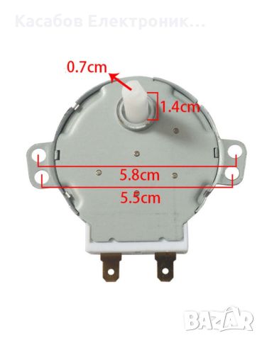 49TYZ-A2 Синхронен двигател за микровълнова 5/6rpm 230V, снимка 3 - Друга електроника - 46614908