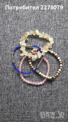 Гривна от яспис - ръчна изработка, снимка 3 - Гривни - 50996537