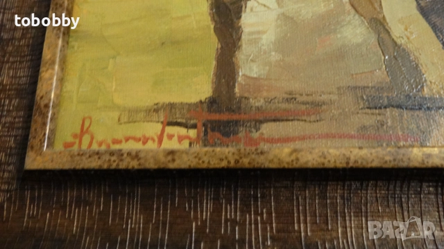 Картина "Рибари", маслен шедьовър, снимка 3 - Картини - 52324457