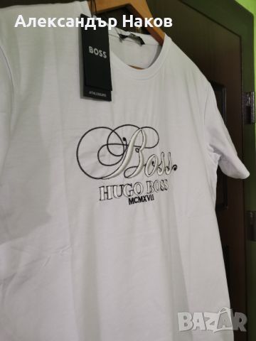 Мъжка тениска BOSS adidas ХЛ /Л номер бродерия . Размери на снимките , снимка 3 - Тениски - 45981626